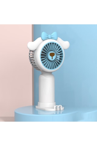 Aurora Karikatür El Küçük Fan Usb Şarj Taşın Yeni Yaratıcı Mini Fan Beyaz