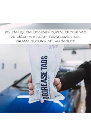 Gyeon Q²m Degrease Tabs Araç Yüzey Temizleyici Cila Yağ Çözücü Ta