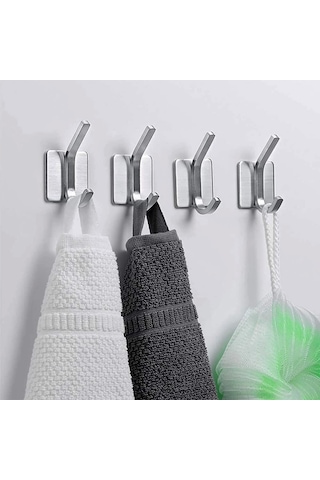 Ardini Kendinden Yapışkanlı Askılık Krom 04 Pakette 5 Adet Krom