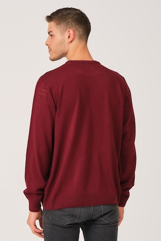 V0091 Dewberry Erkek Battal Oversıze Kazak-bordo Bordo