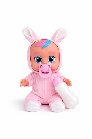 Ağlayan Ve Konuşan Et Bebek 20 Cm Su İçen Bebek Oyuncağı 3+ Yaş Gül Pembe
