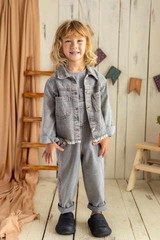 Oliven The Kid Oliventhekid Unisex Kot Ceket Gri Gri