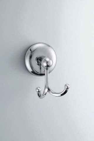 2li Banyo Havlu Bornoz Askılığı Gri