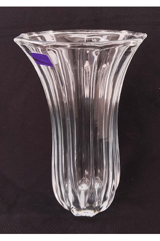 Delisoga Dikey Oyma Desenli Kristal Vazo Billur
