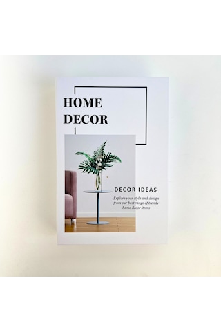 Bak Gel Al Kitap Görünümlü Dekoratif Kutu, Iskandinav Tarzı Gizli Saklama Kutusu Home Decor
