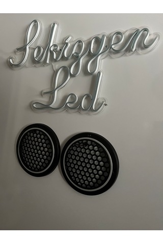 Sekizgen Led Piksel Neon Ledli 358 Mood Sese Duyarlı Kumandalı 20'lik Midrange Kapağı 1 Takım 2 Adet Kapak