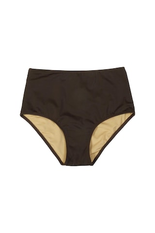 Endeep Kadın Yüksek Bel Toparlayıcı Kahverengi Bikini Altı-kahverengi