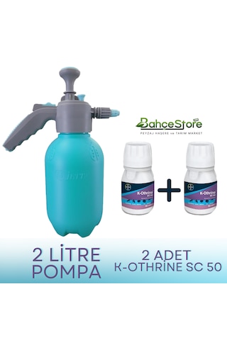 Bayer K-othrine Sc50 Haşere 2 x 50 ML + Pompası 2 L