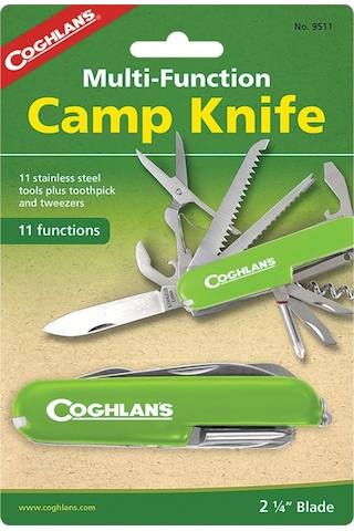Coghlans 11 Fonksiyonlu Kamp Çakı Yeşil