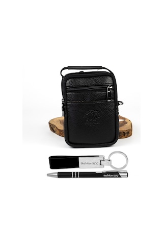 Westpolo Erkek El Çantası Kalem Ve Anahtarlık Hediyeli (Mini Boy)