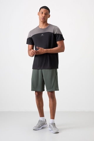 Tommy Life Siyah Polyester Nefes Alan Dokulu İnce Esnek Standart Fit Erkek Performans T-shirt - 88386 Siyah