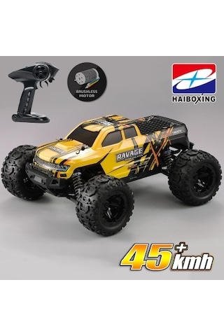 Haiboxing RC 1/16 Ravage 45+ KM/H Sürat Uzaktan Kumandalı RC Model Araba RTR Elektrikli 4WD Brushless Fırçasız Offroad Truck