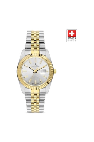 Inspıratıon Jwl04102 Sellita Sw100, 25 Jewels Otomatik Mekanizmalı, Swiss Made Kadın Kol Saati Gold - Gümüş