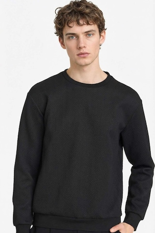 Defacto Regular Fit Bisiklet Yaka Sweatshirt F9854ax26spbk81 Siyah-bk81