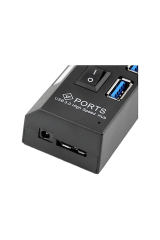 4 Port Usb 3.0 Çoklayıcı Çoğaltıcı Hub Anahtarlı Işıklı 4579P