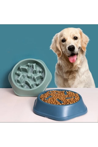 Kedi-köpek Yavaş Yeme Mama Kabı  Sindirim Düzenleyici Mama Kabı Çok Renkli