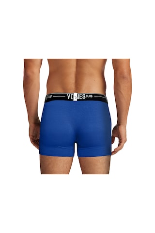Yohannes Club, Erkek Özel Seperatörlü Pamuklu Boxer, Renk Seçenekli, 3'lü Paket, Bordo,yeşil,mavi Çok Renkli