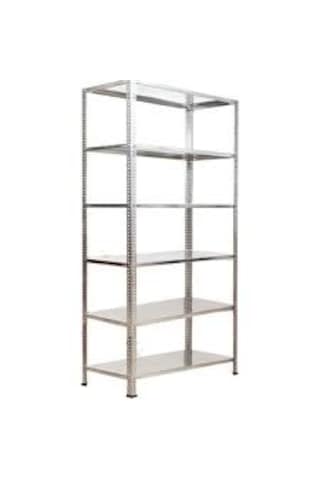 43x75x250 6 Katlı Çelik Raf Galvaniz