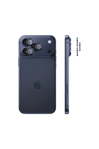 Safeus 9h+ Safir Temperli Kamera Lens Koruyucu Apple Uyumlu iPhone 17 Pro Max Ve İle Abis