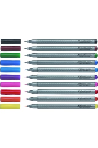 Faber Castell Grip Finepen 0.4 Mm Kalem Kahverengi