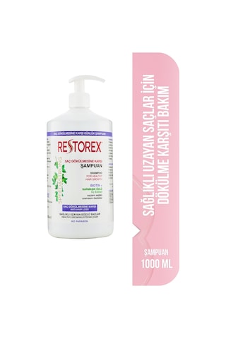 Restorex Speed Strong Saç Dökülmesine Karşı Şampuan 1.000 Ml Sarmaşık Özlü, Sağlıklı Uzama, Dökülme Karşıtı