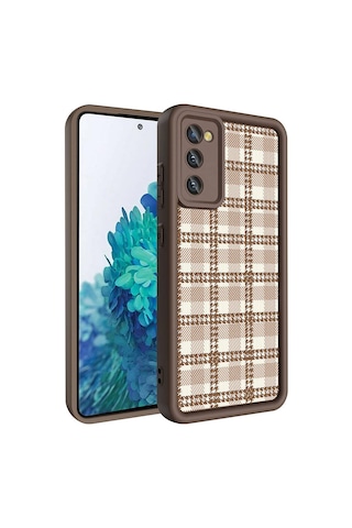 Galaxy Uyumlu S20 Fe Kılıf Kamera Korumalı Baskılı Arka Yüzey Klas Kapak - Siyah Siyah Siyah