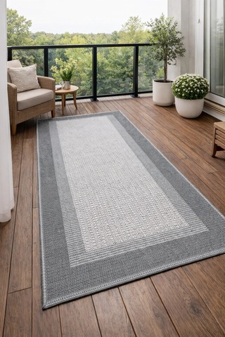 Mess Modern Dekoratif Yumuşak Dokulu Sisal Halı 3945 Gri Antrasit Çok Renkli