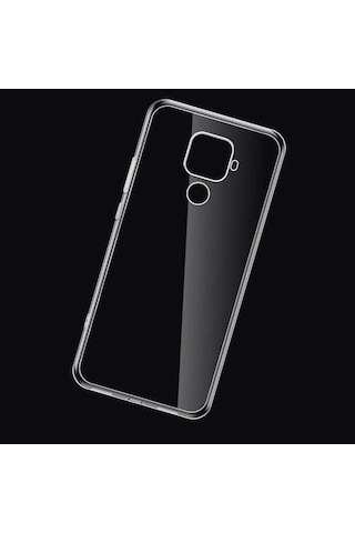 Huawei Mate 30 Lite Kılıf Lüx Esnek Şeffaf Silikon Kılıf