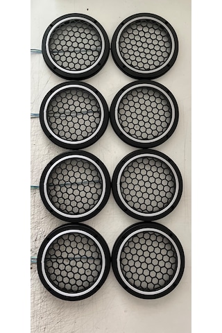 Sekizgen Led Piksel Ledli Sese Duyarlı 20 Cm Midrange Kapak 4 Takım 8 Kapak 358 Mod Tek Kumanda Kontrol