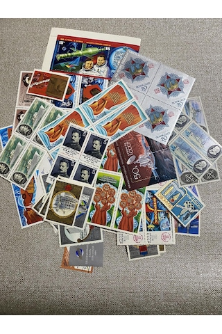 Rusya Posta Pul Koleksiyonu 4000 Adet - Rus Yabancı Posta Pulu B03