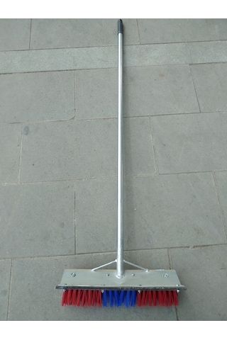 Metal Saplı Sert Pvc Kıllı Gelberili Alan Temizlik Fırçası