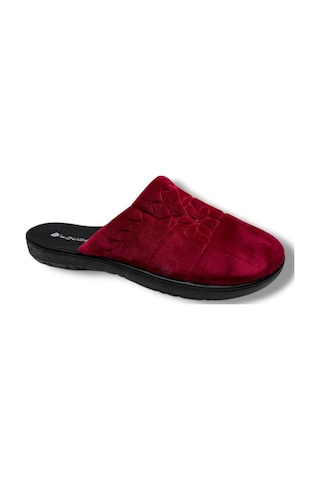 Focux 217-26 Papatya Desenli Kadın Ev Terlik 37-41 Bordo