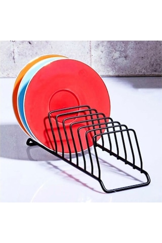 Magic Objects 9 Bölmeli Gold Tabaklık Düzenleyici - Bulaşıklık -fincan Altlığı Düzenleyici Siyah Siyah