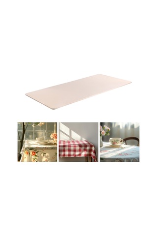 Suntek Esnek Masa Örtüsü Yıkanabilir Patio 4ft Şampanya