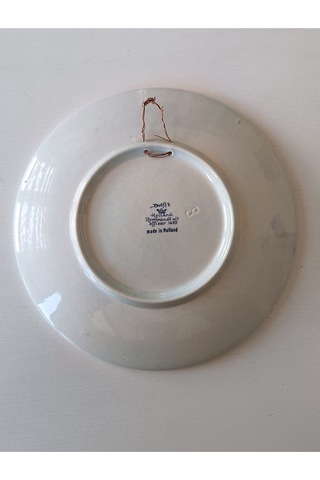 Nurantik Rembrandt Antika Porselen Duvar Tabağı 23 Cm Mavi