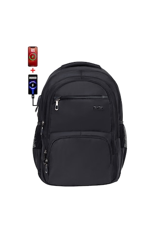 Dada 04 Siyah Laptop Sırt Çantası 14-15,6 İnç Usb Aparat Ortopedik Sırt Darbe Emici Koruma