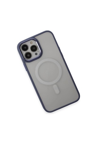 Mey İthalat Apple Uyumlu iPhone 15 Pro Max Kılıf Room Magneticsafe Silikon - Sierra Blue Çok Renkli