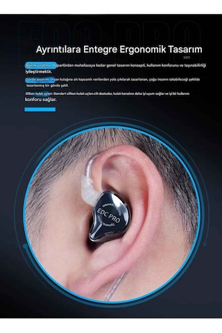 Kz Edc Pro 1dd Iem Kulak İçi Kulaklık Mikrofonlu Edc Pro