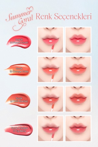 Dasique Yoğun Parlaklık Ve Canlı Renkler Sunan Kalıcı Tint Juicy Dewy Tint 13 Coral Fizz 13 Coral Fizz