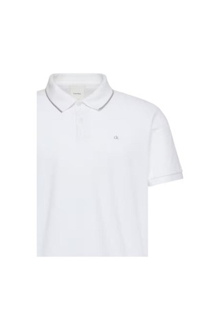 Calvin Klein Ss Refıned Pıque Tıpped Classıc-13536 Beyaz