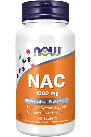 Now N.a.c N-acetyl-cysteine 1000 Mg Free Radical Protection 6