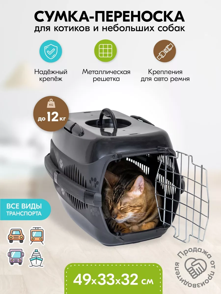 Pettails Plastik Kedi Taşıma Kafesi, Hayvanlar İçin Metal Kapılı 27566030