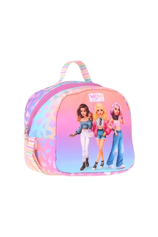 Wow Generation Shine Baskılı Turuncu - Mor Renkli Kız Çocuk Isı Yalıtımlı Okul Beslenme Çantası - W6091