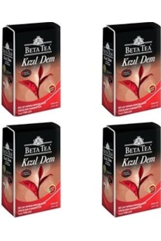 Beta Tea Kızıl Dem Siyah Dökme Çay 4 x 1 KG