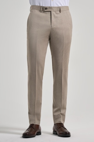 İmza Bej Esnek Yandan Cepli Slim Fit Classic Pantolon 1003250160 Bej