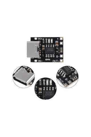 Tp4056 3,7v Mini Şarj Devresi - Korumalı Mod Type C 5 Adet