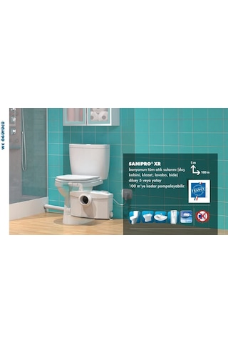 Sanipro Xr - Wc+3 Ünite Fos Tah Cihazı - 16 Lt