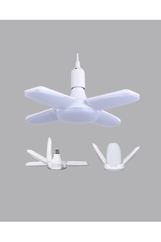 Astraltech Enerji Tasarruflu Led Ampül 60 Watt 4 Kollu Beyaz Işık Yeni Nesil Çok Renkli