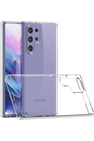 Zore Galaxy Uyumlu S22 Ultra Kılıf Msra Coss Kapak - Renksiz Renksiz