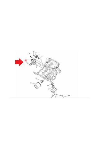 Yamaha YZF-R25 / MT25 ( 2015-2020) Yağ Pompası 1WD-E3300-01